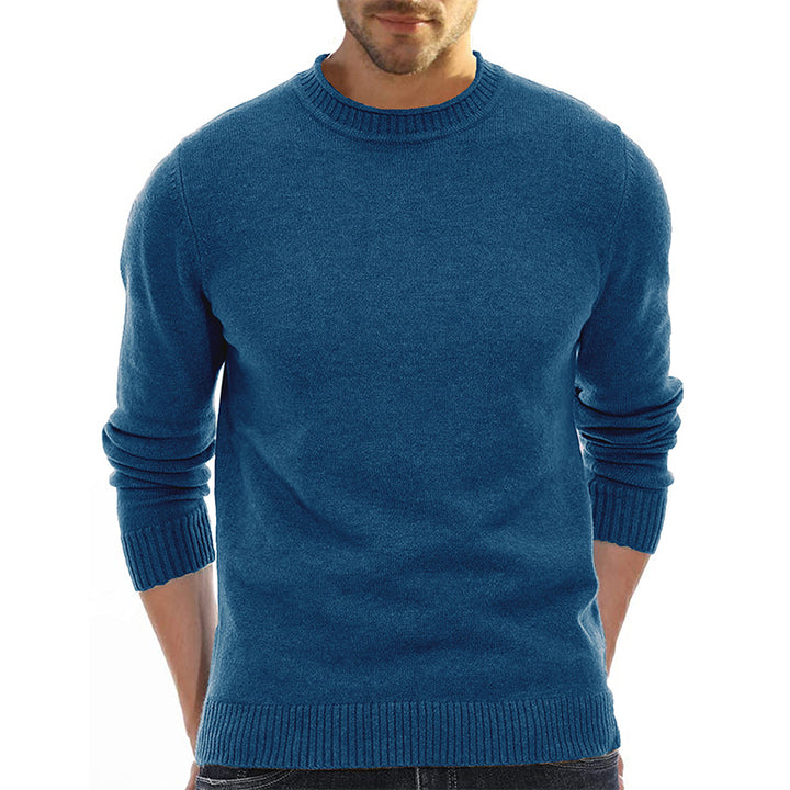Herren gemütlicher Rundhals-Pullover aus hochwertiger Baumwolle Echoarchiv