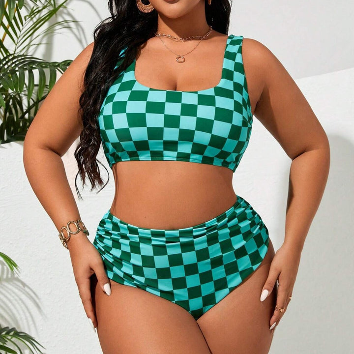 Damen Bikini-Set mit modischem Karomuster Echo Archiv