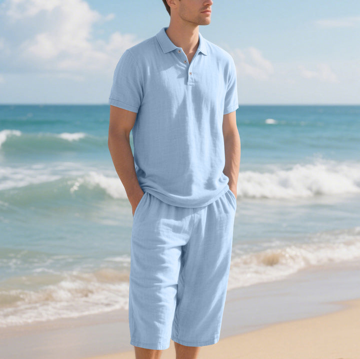 Herren Poloshirt und Shorts Set Echoarchiv