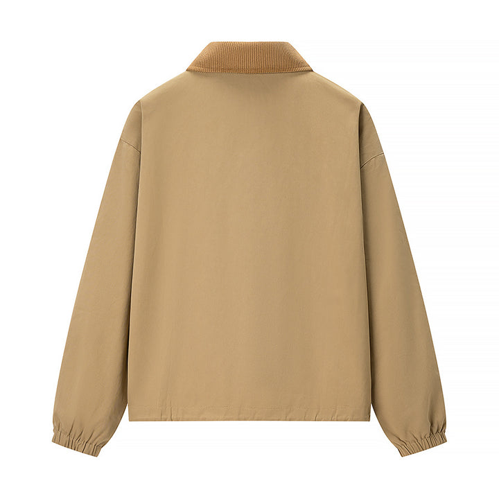 Damen Kurzjacke im Workwear-Stil mit Kordkragen, Reißverschluss und aufgesetzten Brusttaschen Echo Archiv