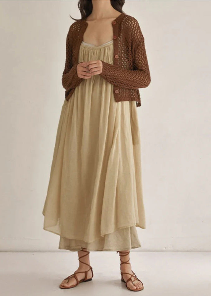 Damen Luftiges Strickcardigan mit Knöpfen Echo Archiv