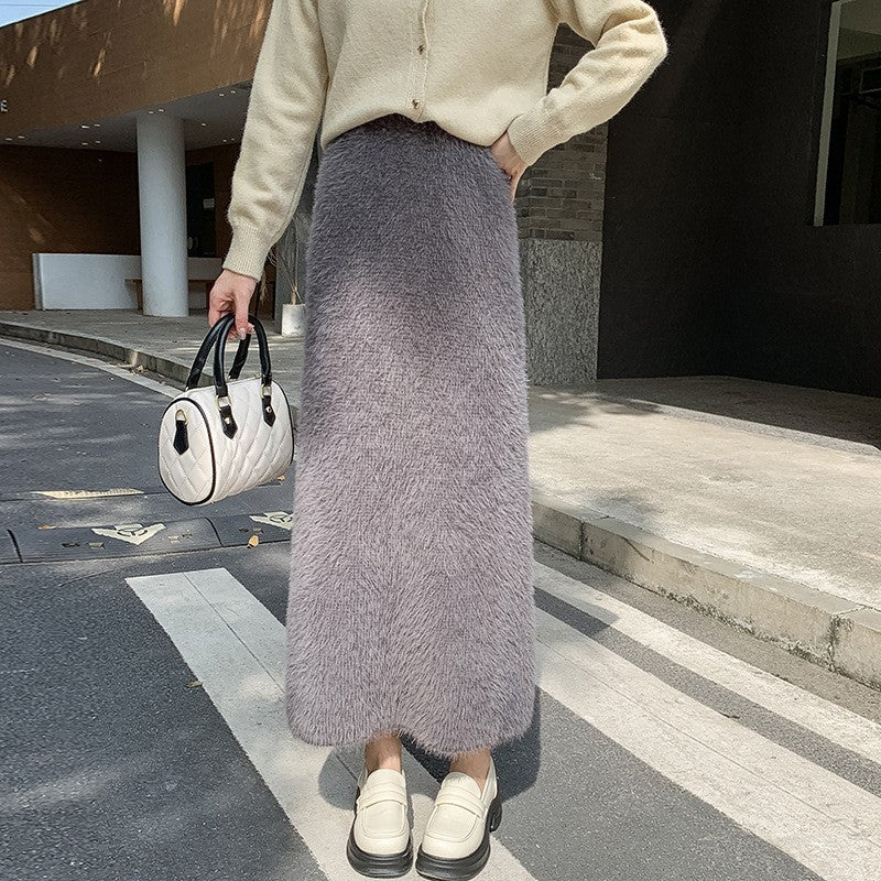 Damen Elegante Maxiskirt mit hohem Bund Echo Archiv