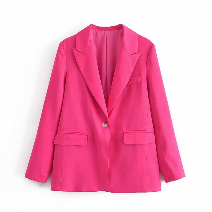 Damen Zweiteiliges Anzug-Set mit Oversized-Blazer und hochtaillierter Weitbein-Hose Echoarchiv