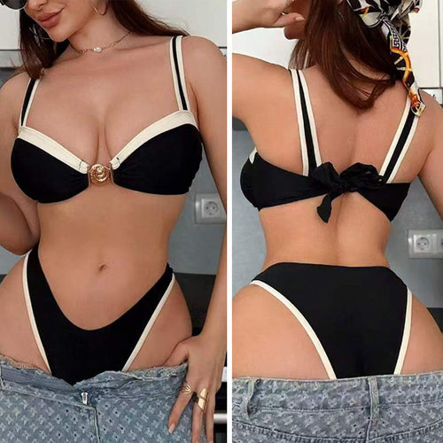 Damen Design-Bikini mit elegantem Verschluss Echo Archiv