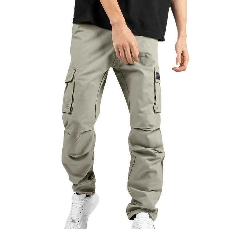 Herren Cargo-Hose mit multifunktionalen Taschen und elastischem Bund Echoarchiv