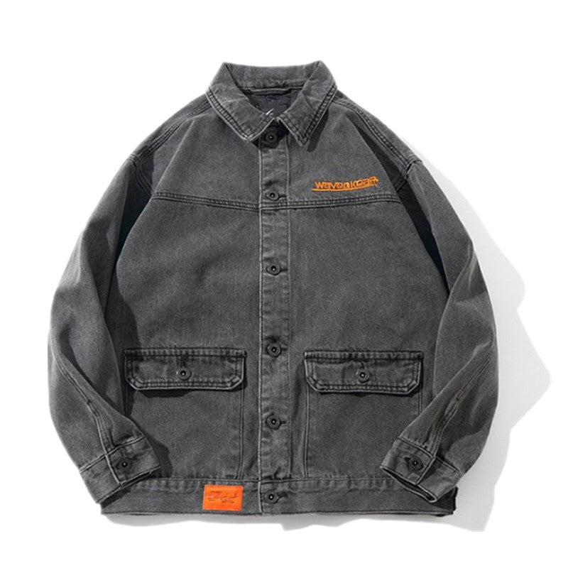 Herren Lässige Denimjacke mit modischen Akzenten Echoarchiv