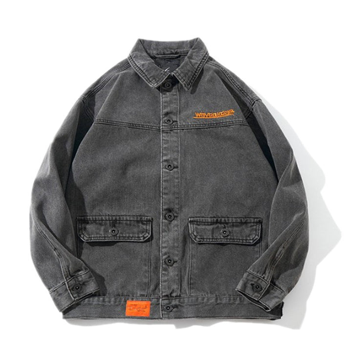 Herren Lässige Denimjacke mit modischen Akzenten Echoarchiv