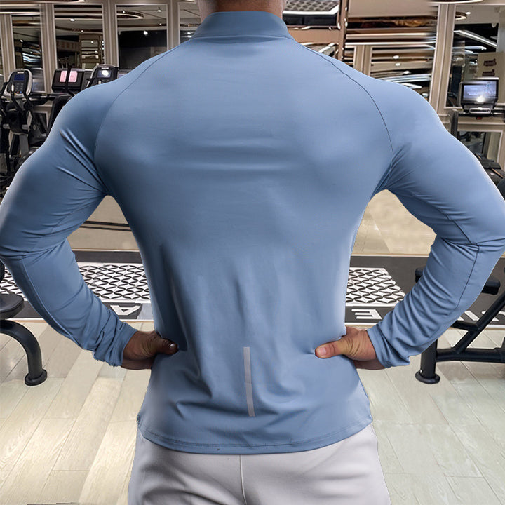 Herren Funktionsshirt mit Half-Zip und Raglanärmeln Echoarchiv