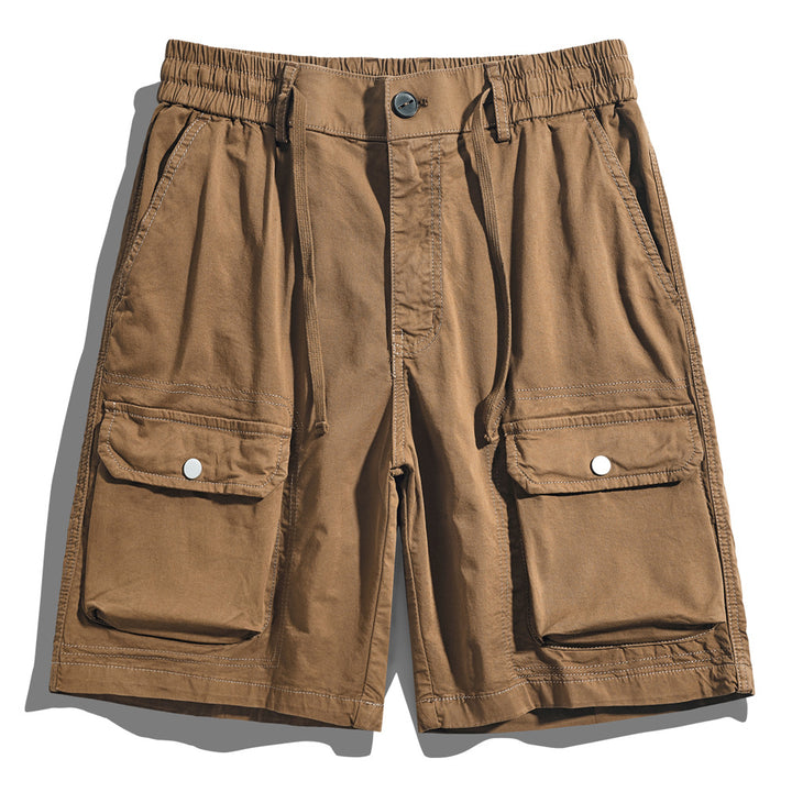 Herren Cargo-Shorts mit elastischem Bund und multifunktionalen Taschen Echoarchiv 1758210123