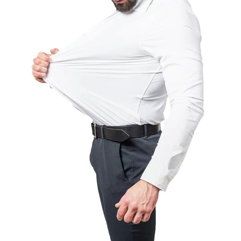 Herren Flexibles Langarmhemd mit atmungsaktiver Technologie Echoarchiv