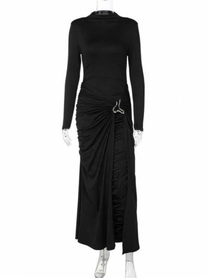 Damen Elegantes Kleid mit innovativem Design und kunstvollen Drapierungen Echo Archiv
