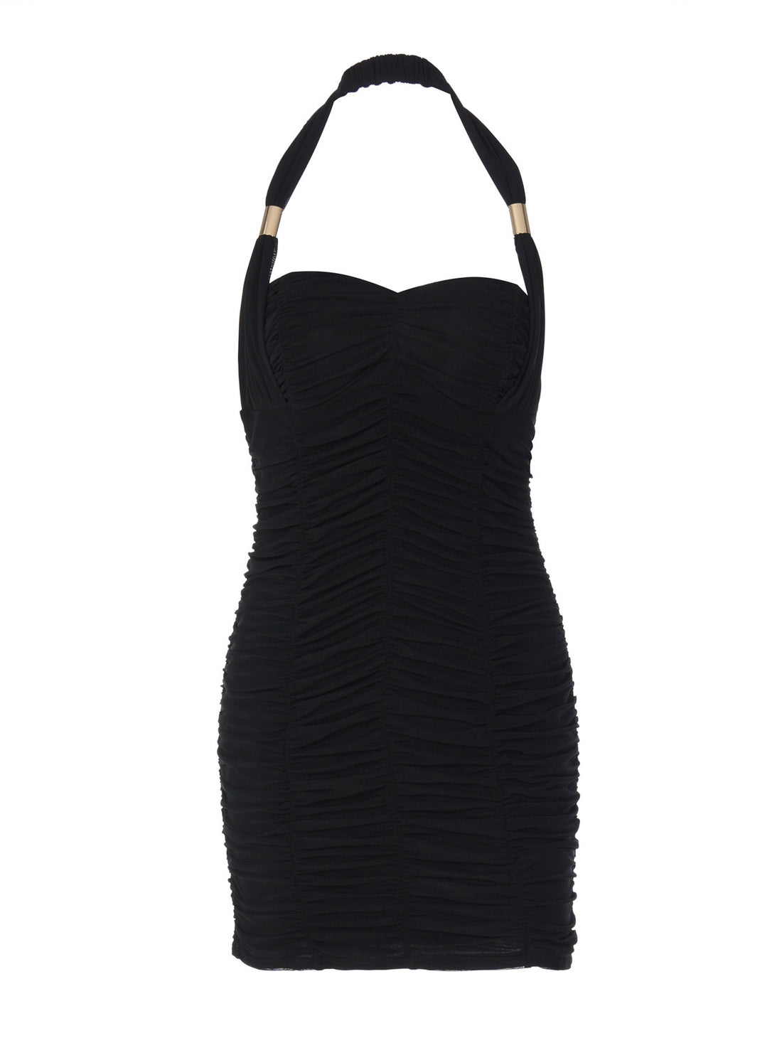 Damen Cocktailkleid mit gerafftem Design und elegantem Träger – Élara