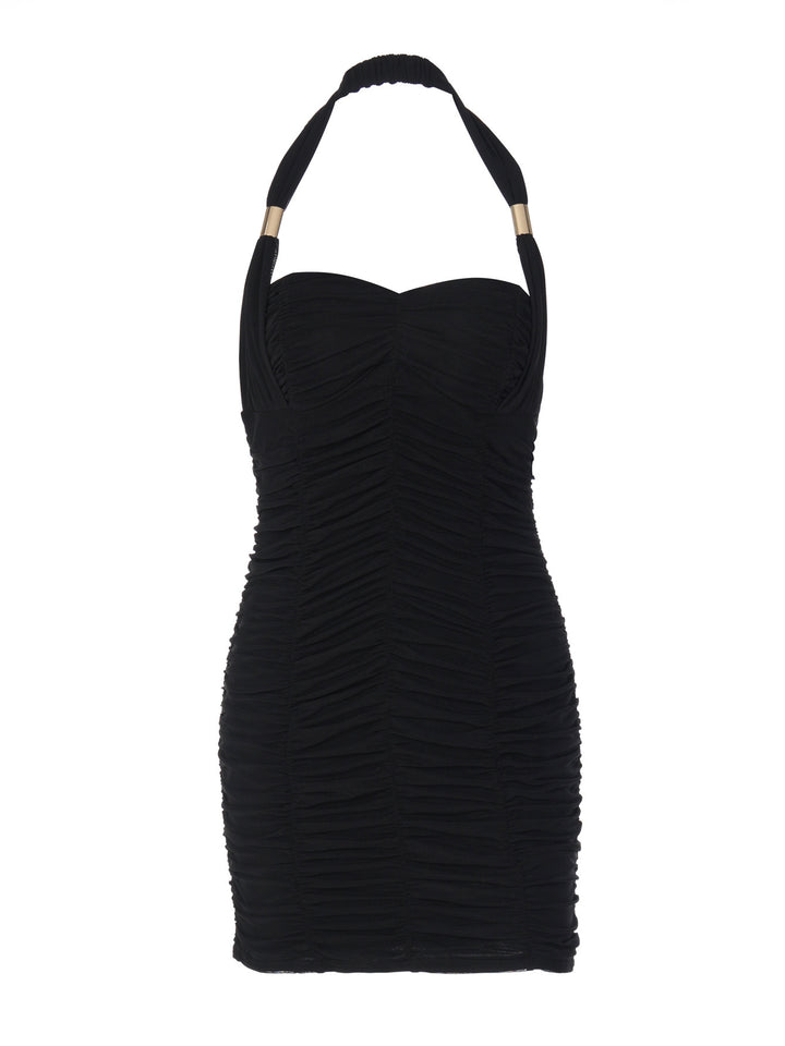 Damen Cocktailkleid mit gerafftem Design und elegantem Träger Echo Archiv