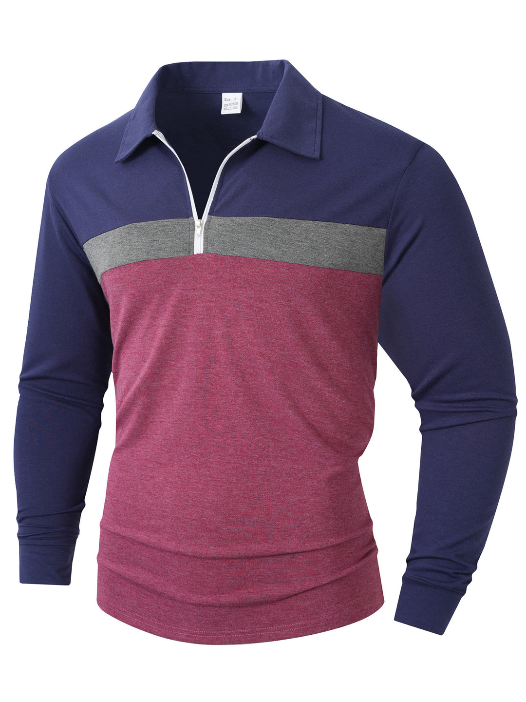 Herren Sportliches Langarmshirt mit Reißverschluss Echoarchiv