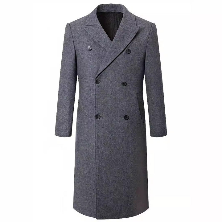 Herren eleganter Doppeltknopf-Trenchcoat Echoarchiv