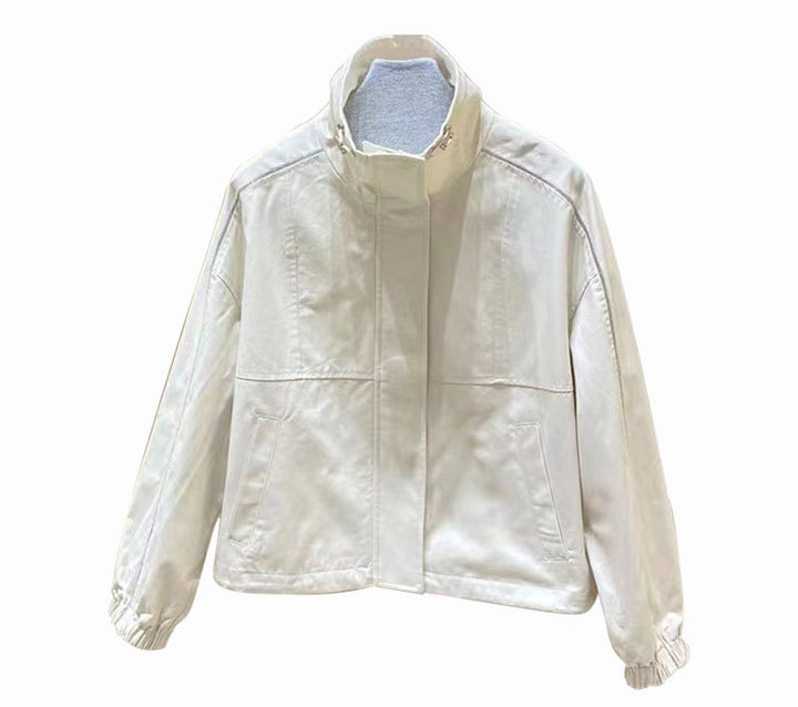 Damen Modische Freizeitjacke mit hohem Kragen Echoarchiv