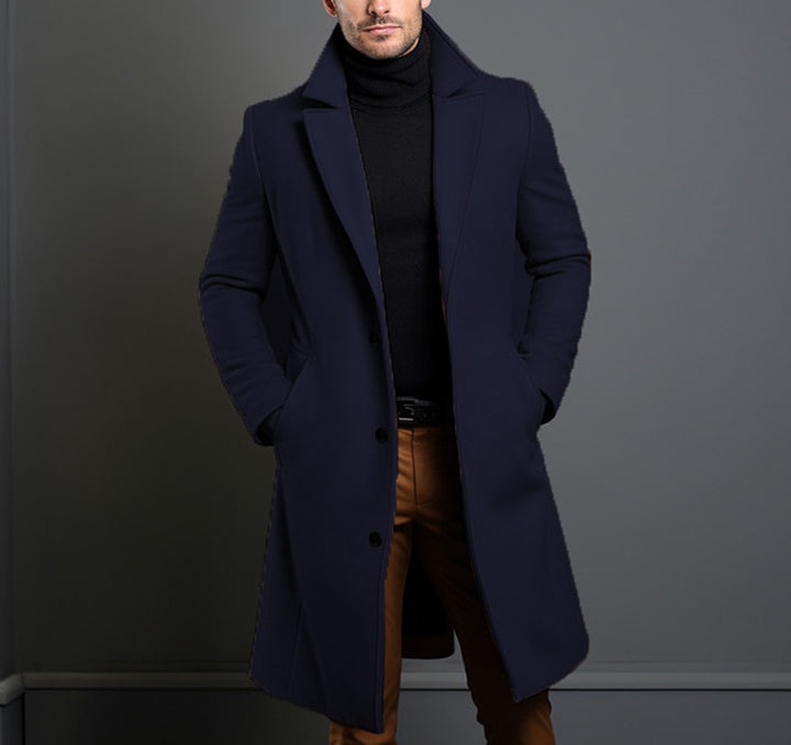 Herren eleganter Wollmantel Echoarchiv
