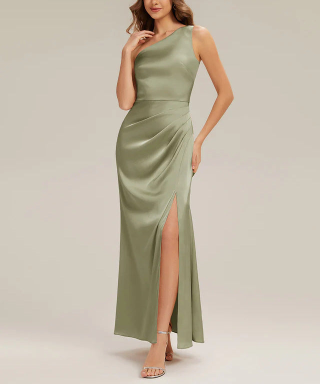Damen Elegantes One-Shoulder Abendkleid mit Drapierung Echo Archiv