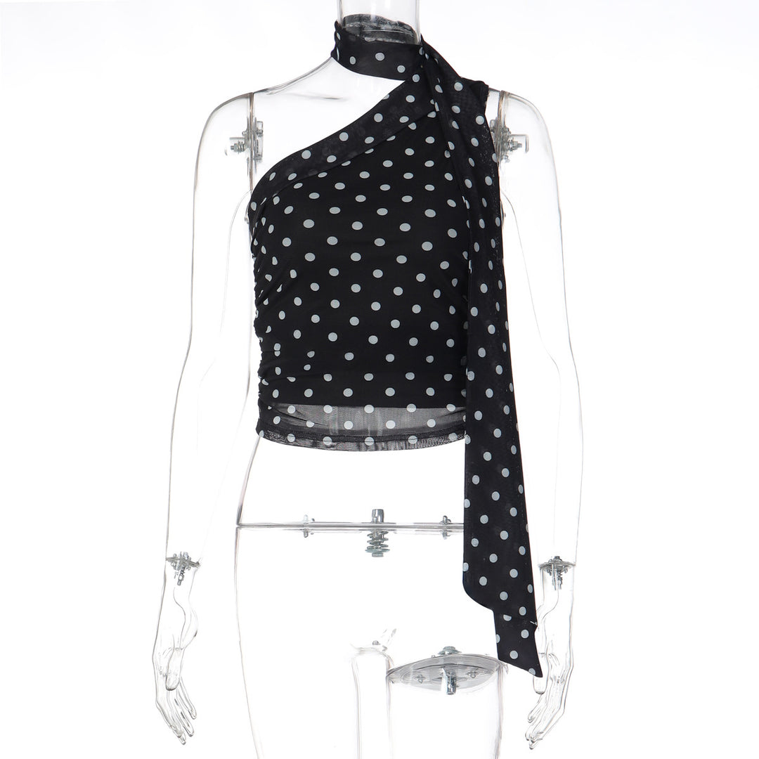 Damen Oberteil mit asymmetrischem Schnitt und stilvollem Leopardenmuster Echo Archiv