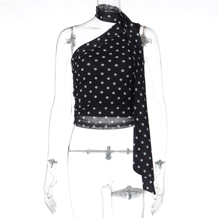 Damen Oberteil mit asymmetrischem Schnitt und stilvollem Leopardenmuster Echo Archiv