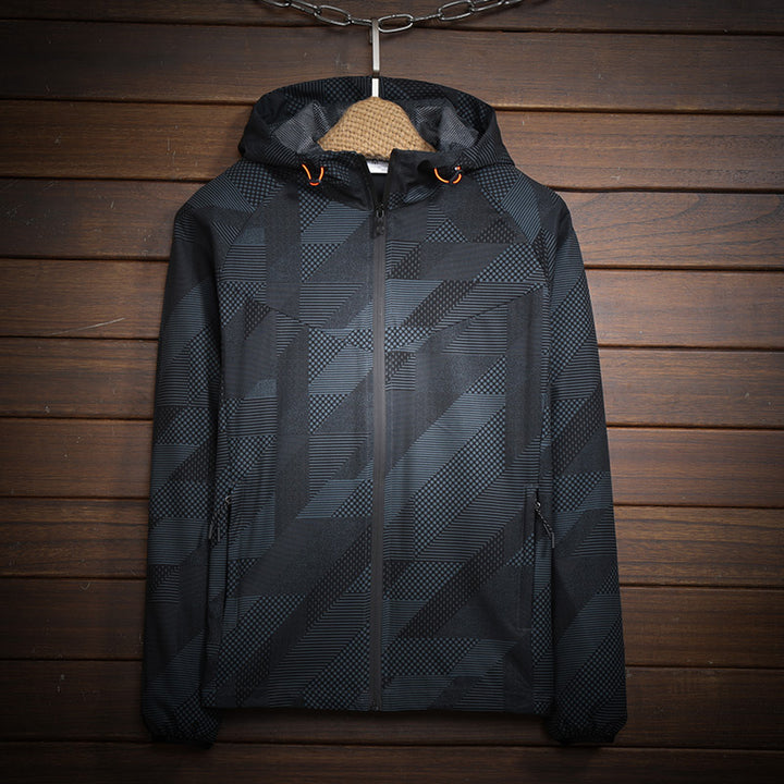 Herren Sportliche Leichtgewicht Jacke Echo Archiv