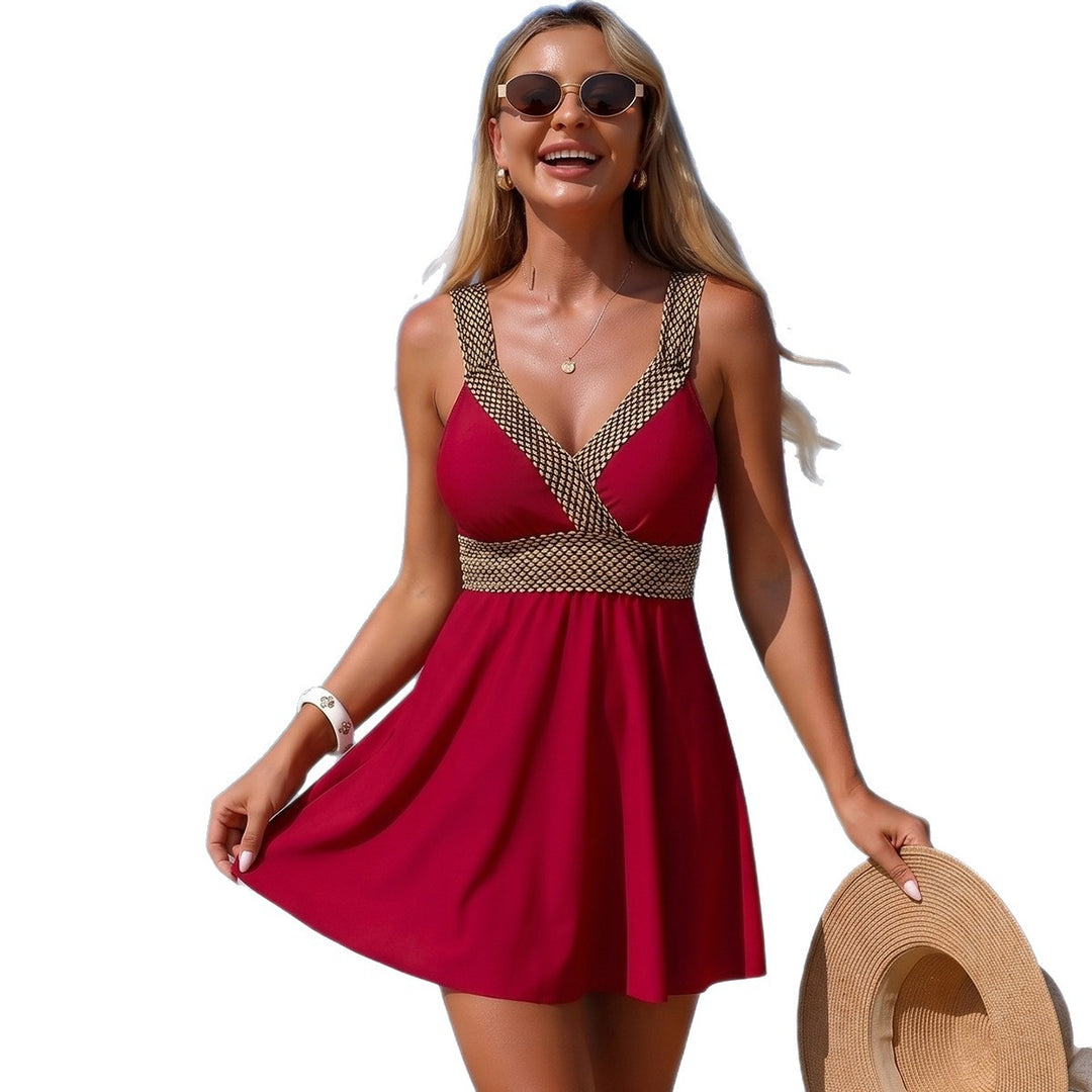 Damen Schwimmdress mit dekorativem Bund Echo Archiv