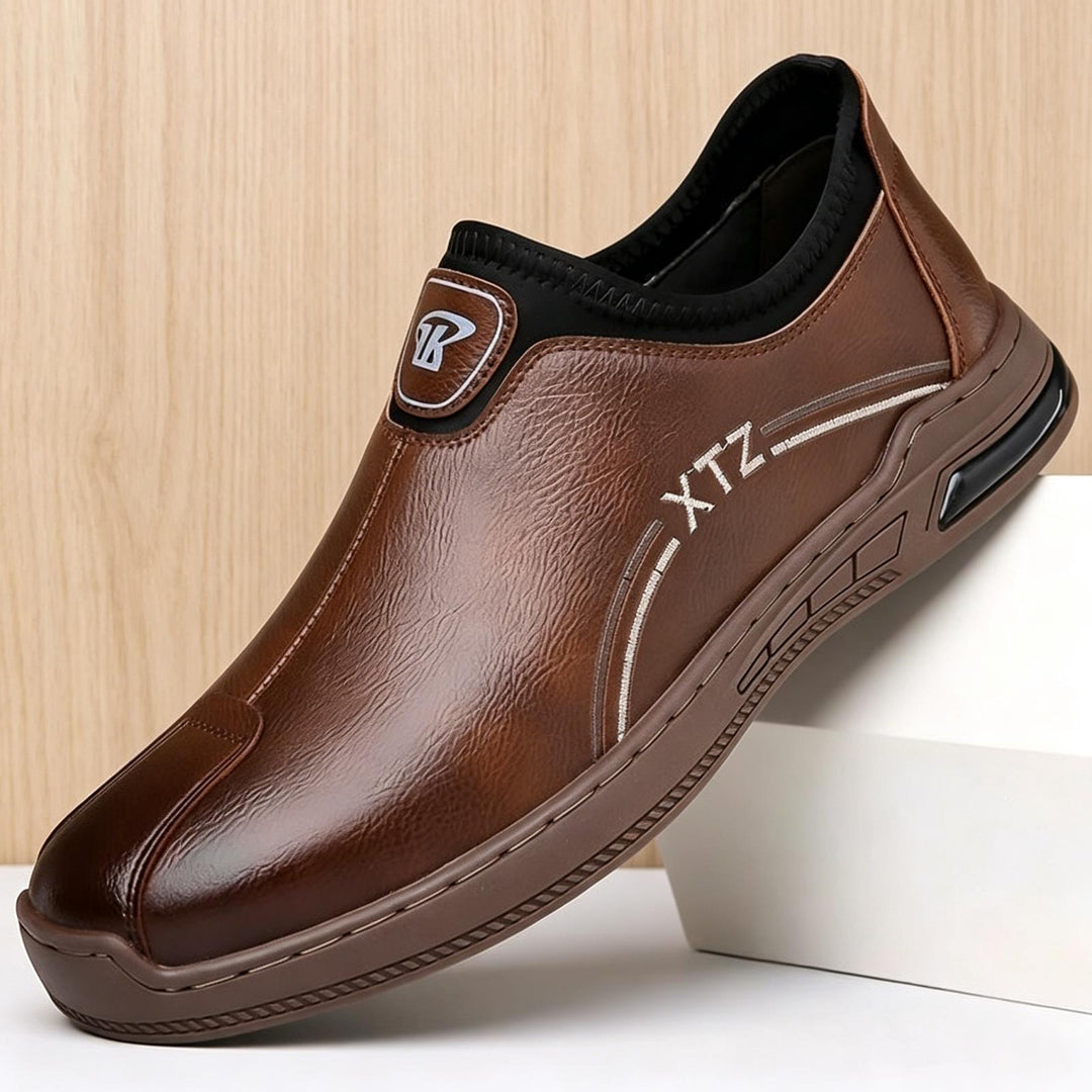 Herren Bequeme Slip-On Ledersneaker Echoarchiv