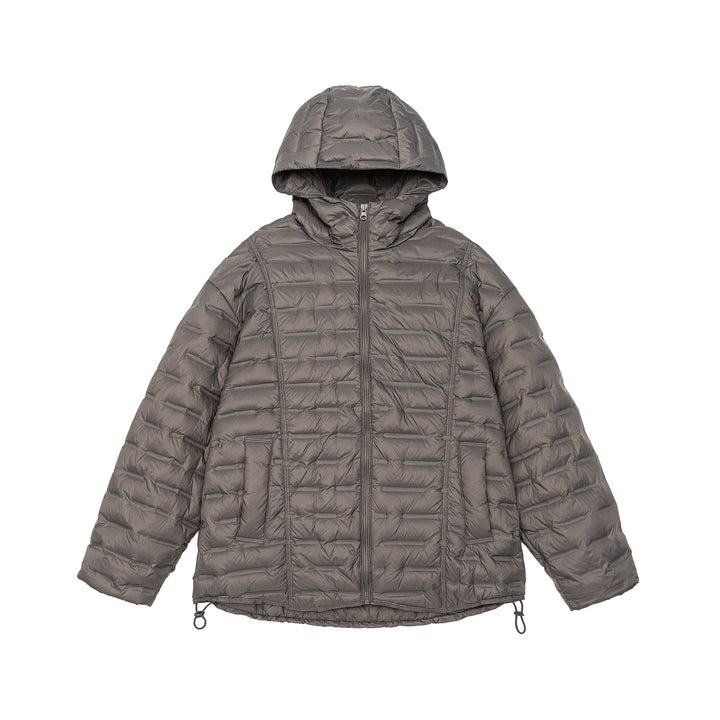 Herren Ultraleichte Stepp-Isolationsjacke mit Kapuze und verstellbarem Saum Echoarchiv