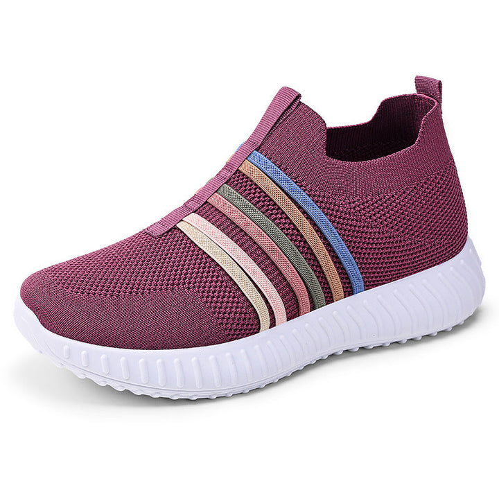 Damen Leichte und atmungsaktive Slip-On Sneakers mit elastischem Einsatz Echo Archiv
