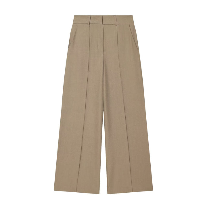 Damen Weite High‑Waist-Hose mit markanter Bügelfalte und Bundfalten Echo Archiv