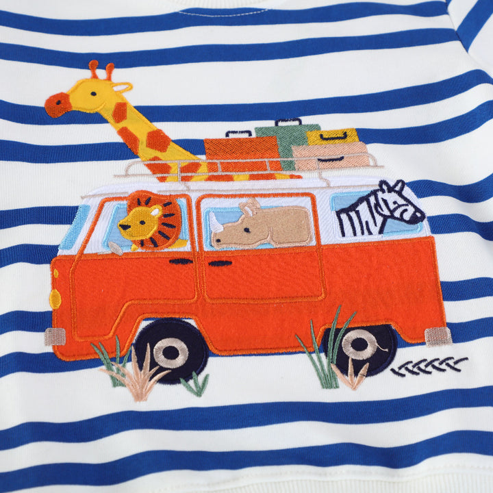 Jungen Sweatshirt mit buntem Tiermotiv Echo Archiv