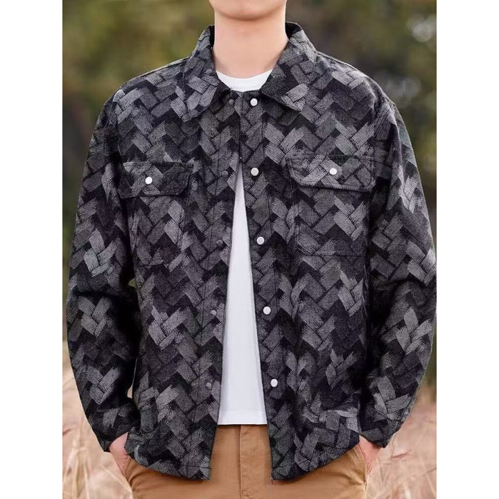 Herren Lässige Musterjacke – Taviero