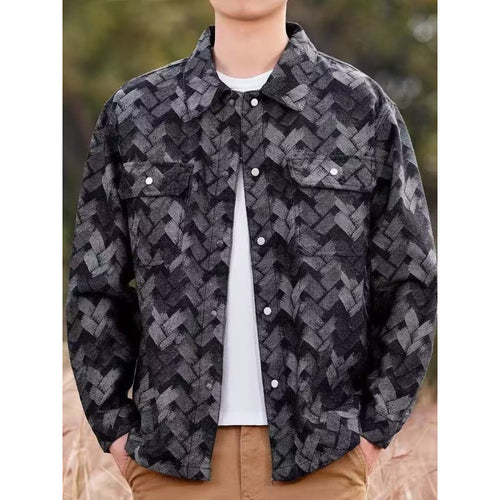 Herren Lässige Musterjacke – Taviero