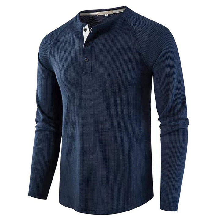 Herren Langarmshirt mit strukturiertem Design Echoarchiv