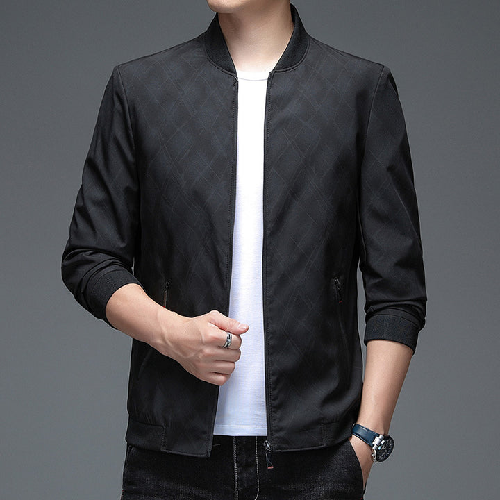 Herren modische Bomberjacke mit innovativem Strukturdesign Echoarchiv