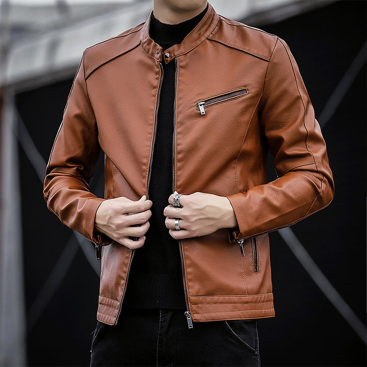 Herren Elegante Kunstlederjacke Echo Archiv