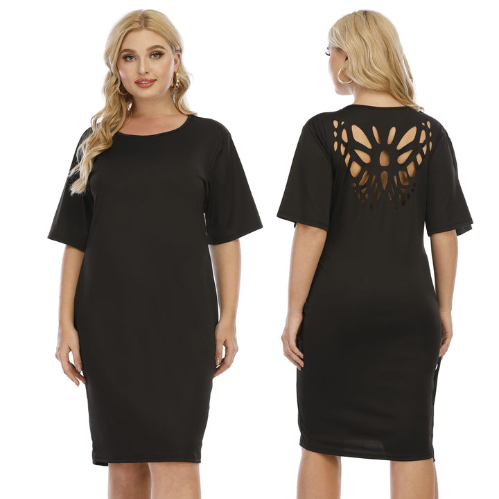 Damen komfortables Midi-Kleid mit lässigem Schnitt Echo Archiv