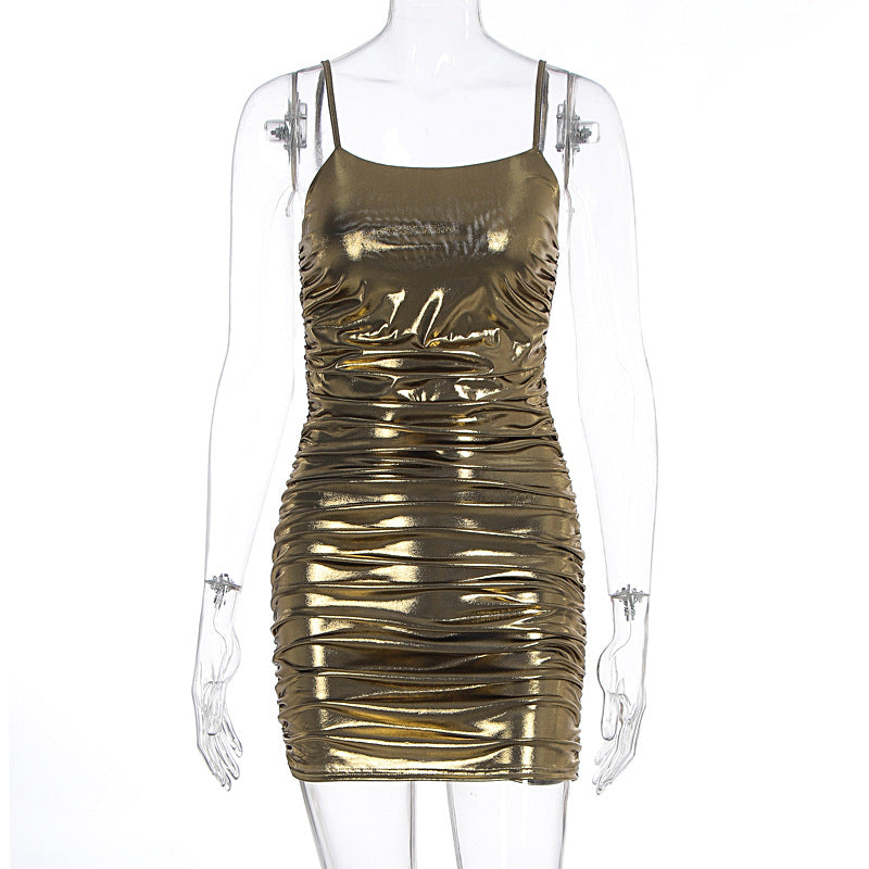 Damen figurbetontes Kleid mit raffinierten Rüschendetails Echo Archiv
