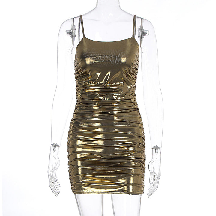 Damen figurbetontes Kleid mit raffinierten Rüschendetails Echo Archiv