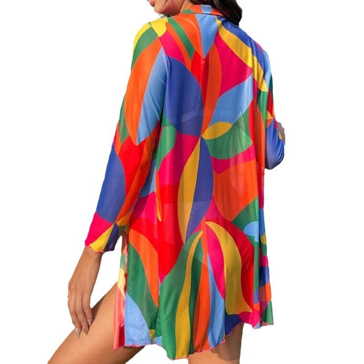 Damen Strandkimono mit buntem Farbverlauf Echo Archiv