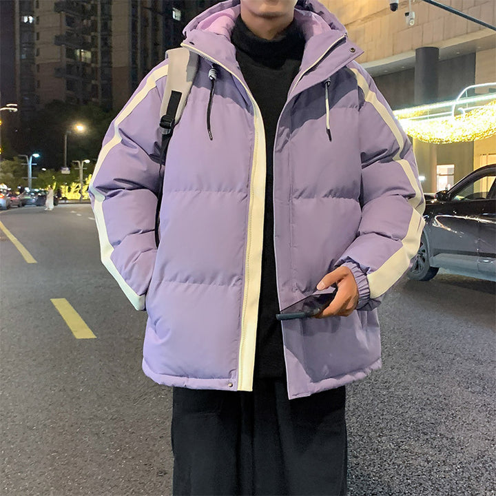Herren funktionale Winterjacke mit Kapuze und gestepptem Futter Echoarchiv