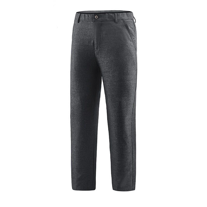 Herren Tailored-Chinohose mit geradem Bein, Gürtelschlaufen & Wiener Naht Echoarchiv