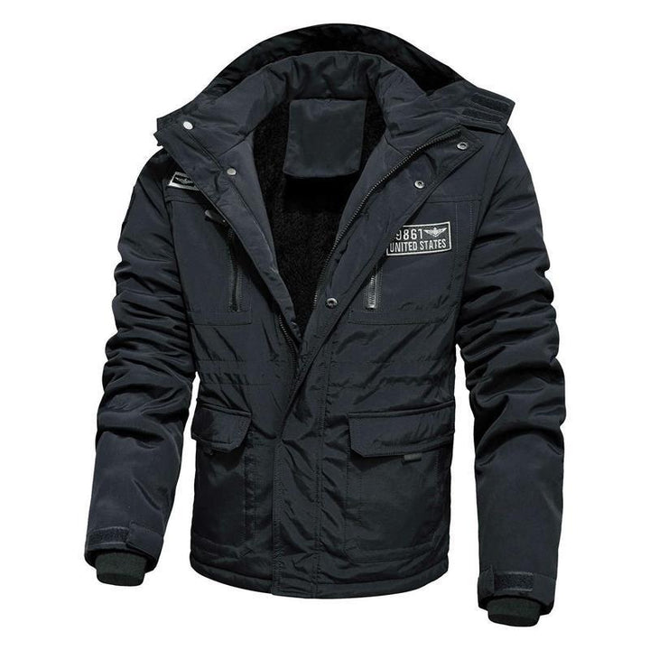 Herren Winddichter Fieldparka mit Teddyfleece‑Innenfutter, Multifunktionalen Cargo‑Taschen und Kapuze Echo Archiv