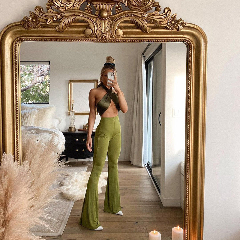 Damen Flared Leggings mit hohem Bund und komfortablem Stretch-Stoff Echo Archiv