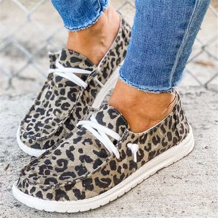 Damen Freizeit-Slip-On Schuhe mit elastischen Schnürdetails und rutschfester Sohle Echoarchiv