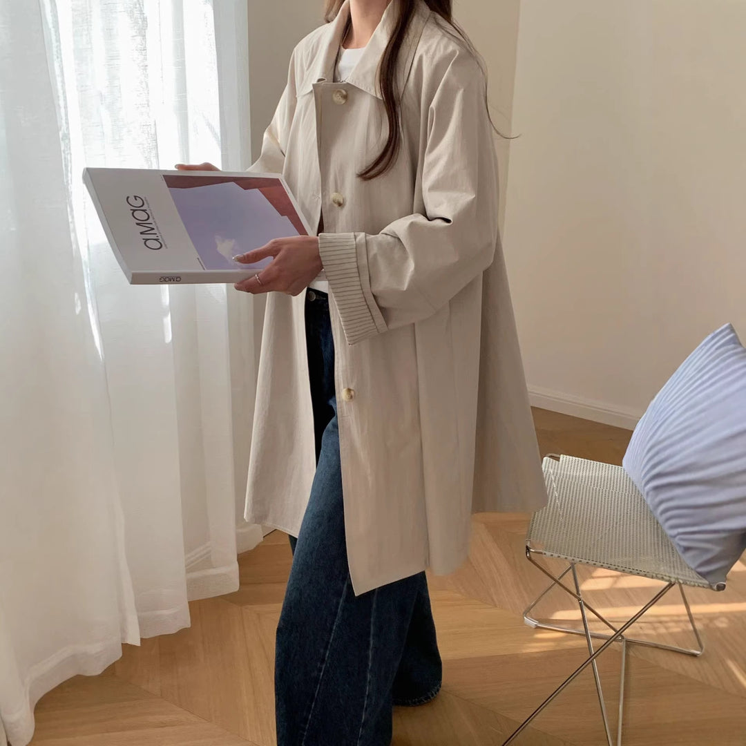Damen Elegante und zeitlose Trenchcoat Echo Archiv