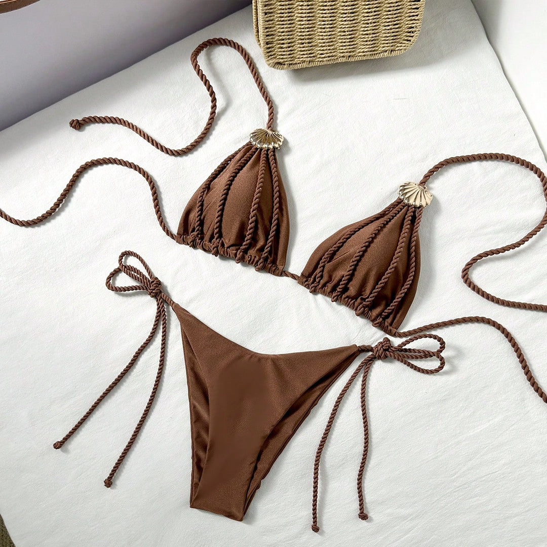 Damen Triangel-Bikini mit raffinierten Kordeldetails Echo Archiv