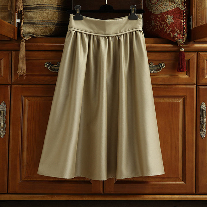 Damen Eleganter Maxirock aus fließendem Stoff Echoarchiv