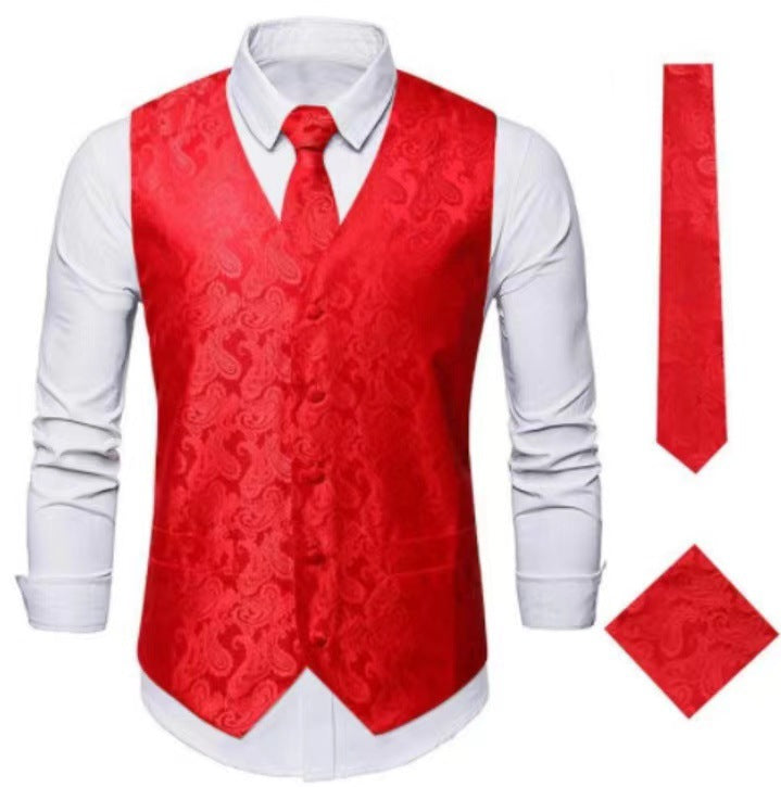 Herren elegante Weste mit floralen Muster Echoarchiv