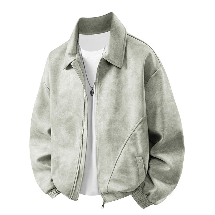 Herren lässige Wildlederjacke Echoarchiv